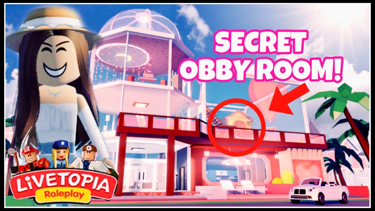 AWESOME*GLASS HOUSE* WITH *SECRET OBBY ROOM* IN LIVETOPIA ROBLOX YouTube