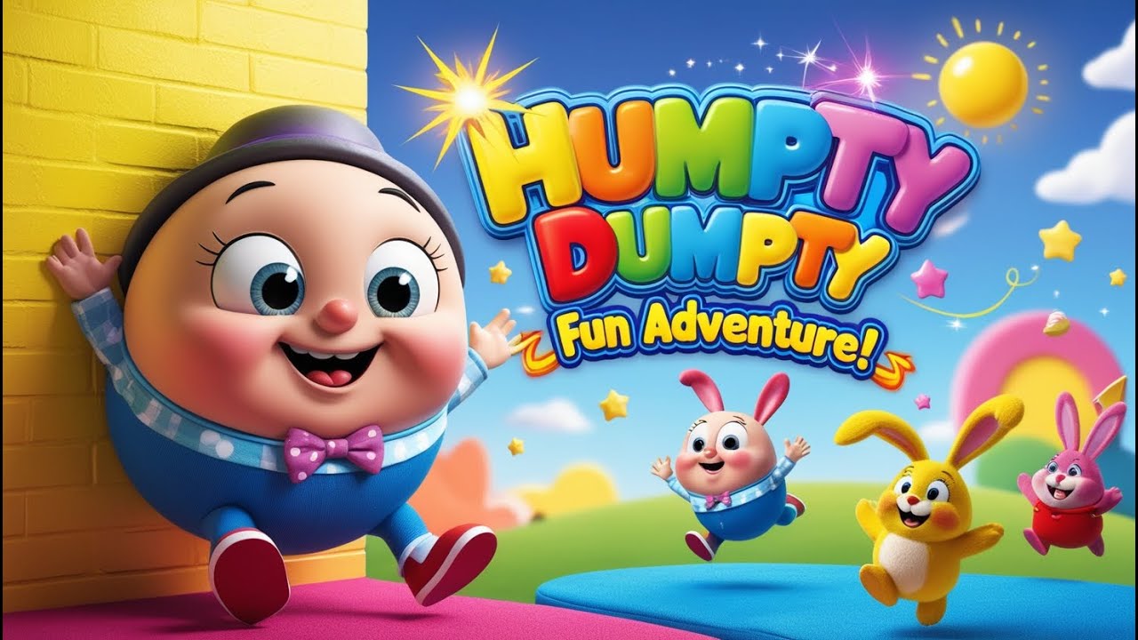 Humpty Dumpty Had a Great Fall 🍳 | Animated Nursery Rhyme for Kids ...