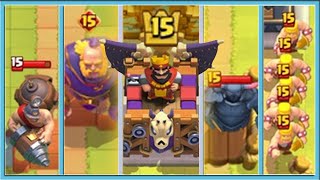 😭 15 LVL AND EVOLUTION KILLS CLASH ROYALE