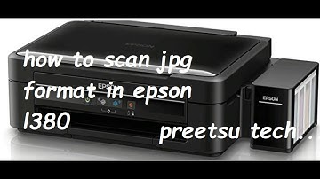 How to scan jpeg format in Epson