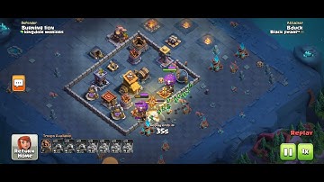 very easy most 6 star builder hall 9 attack builder hall 9 max with Beta Minion and drop ship
