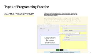 Problem-Solving Efficiency and Cognitive Load for Adaptive Parsons Problems vs. Writing the ...