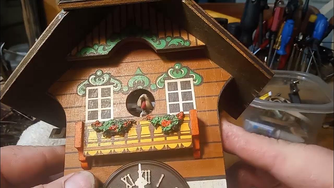 quarter hour cuckoo clock repair. 20220119 162300 YouTube