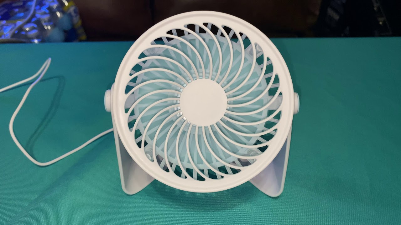 USB 4” desk fan YouTube