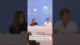 Adele Exarchopoulos interview #shortvideo #shorts #interview #movie #film