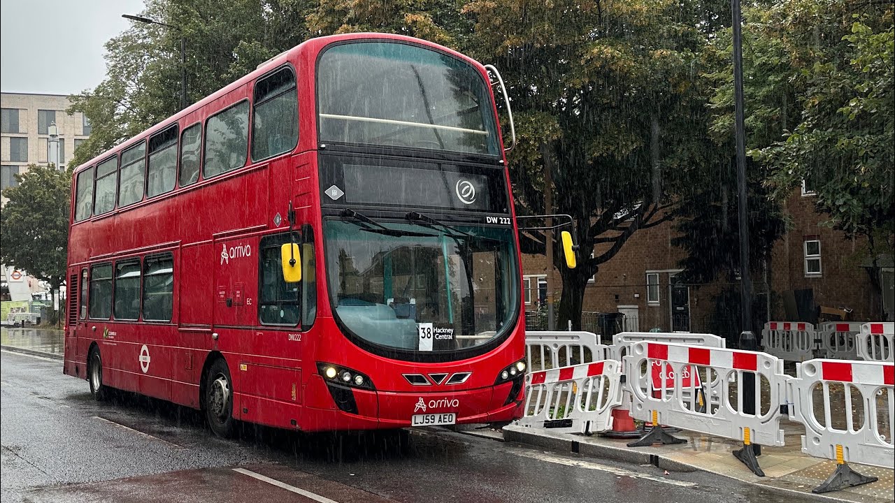 MIGHTY BEAST | Journey on a bus route 38 | Wright Gemini 2 DW222 (LJ59AEO) 