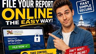 How to file a report through Maryland Comptroller bFile online