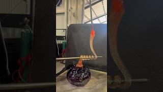 Pumpkin time! #shorts #satisfying#pumpkin #glassblowing