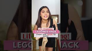Life-Changing Leggings Hack EVERY Girl Needs to Know 😌 | Winter Hacks | Saina Sekhri #shorts Resimi