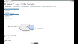 BC Medical Procedure Waitlist Web App Demo