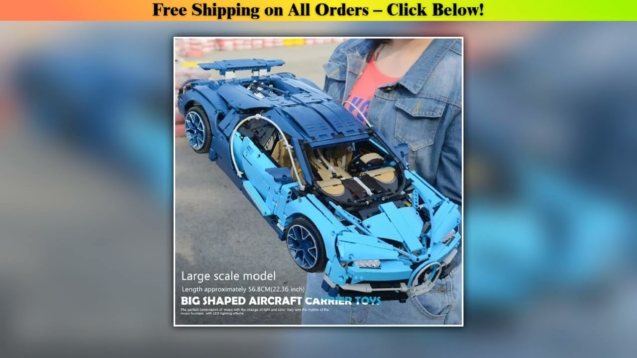 3599Pcs Bugattied Chirons Compatible 42083 Super Sports Racing Car Building Blocks Set Toys for