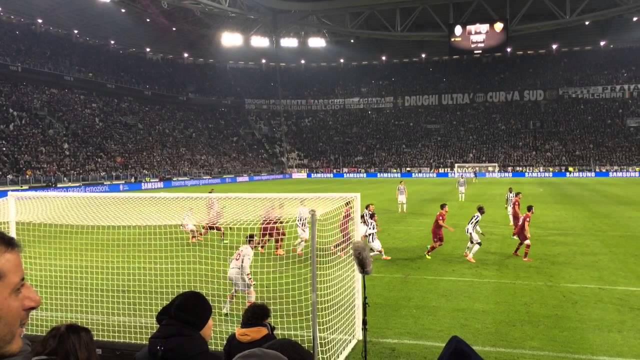 Gol di Bonucci 2-0 juve-roma