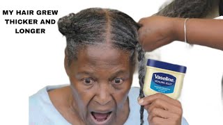 No joke! How I GREW MY HAIR in few months USING DIY Hair Growth recipe with VASELINE. For all hair