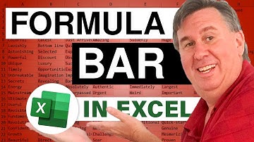 Excel - How to Drag to Enlarge the Formula Bar in Excel - Episode 625