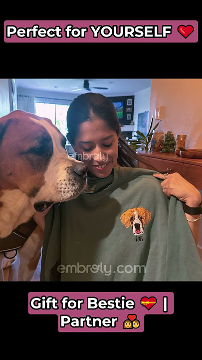 Best Pet Lover Gift 🐾 Custom Embroidered Sweatshirt