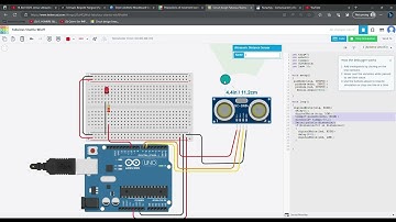 TINKERCAD SENSOR ULTRASONICO