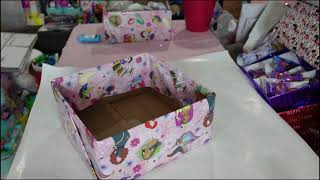 How to turn a Box into a Gift Basket | Great for All Gift Making Ideas| How To Wrap a Box | #giftbox