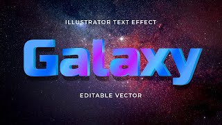 Text Effect in Illustrator CC | Galaxy | Graphics House