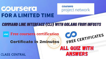 Command Line Interface CLI With Golang From Infosys, All Quiz  Answers.#coursera#excel#answers#learn