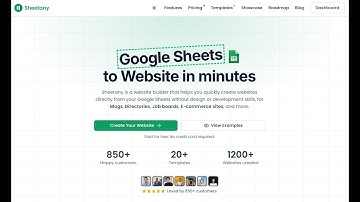 Sheetany - Google Sheets to Website in minutes