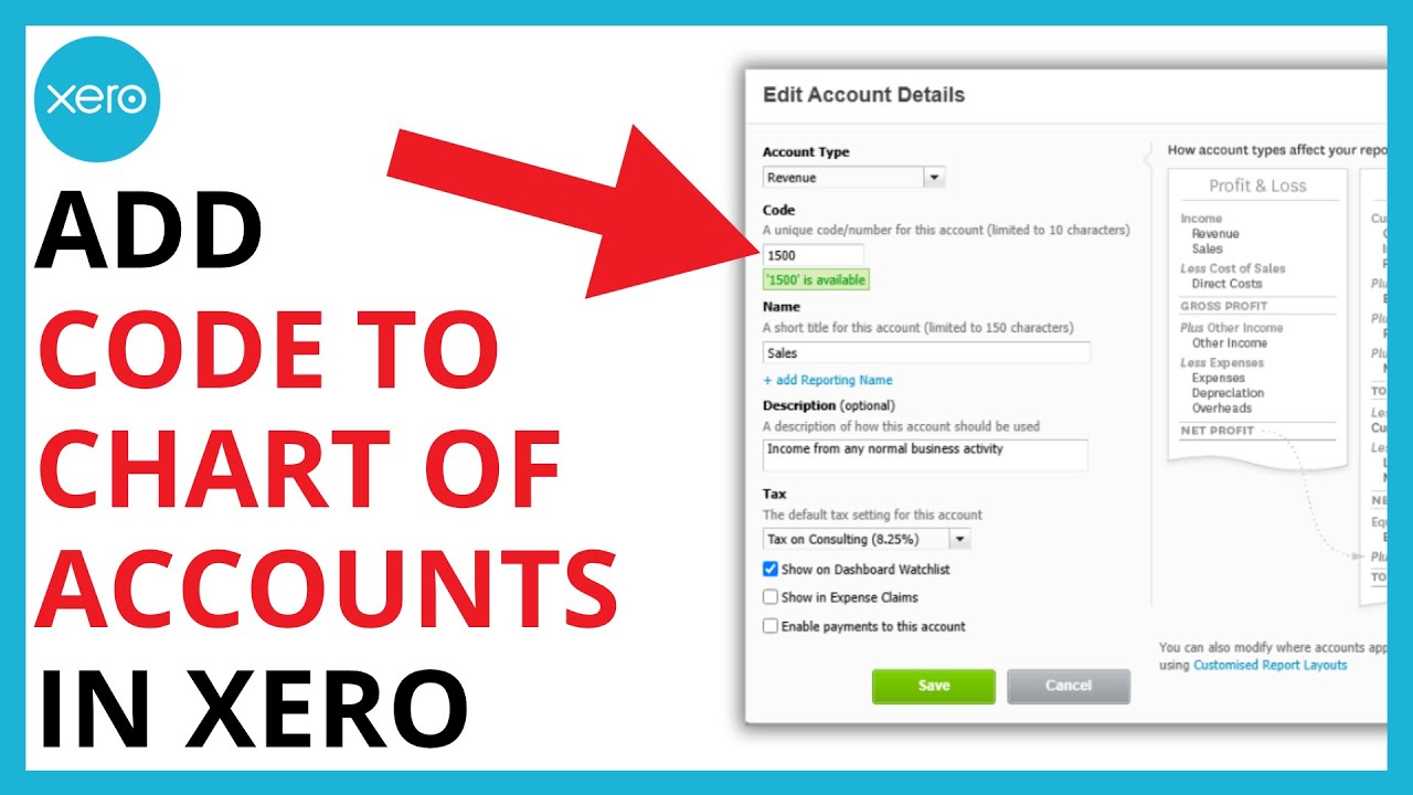 How to Add Code to Chart of Accounts in Xero [SIMPLE GUIDE] - YouTube