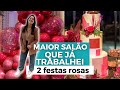 O maior salo de festas que j decoramos  tudo mudou faltando 3 dias  mania de fita