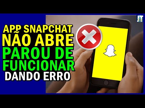 Vídeo: Por que o snapchat não funciona?