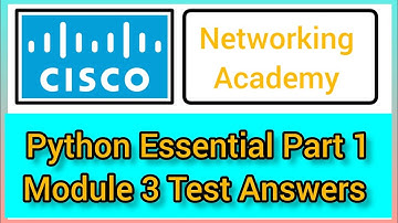 Cisco python Essential part 1 Module 3 test Answers #cisco #programming #python