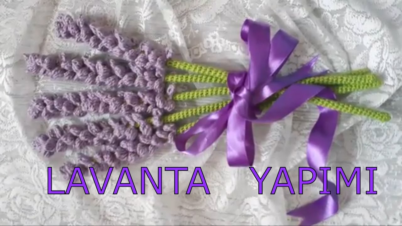 Örgü Lavanta Yapımı _ Örgü Çiçek  _ Knitting Flowers
