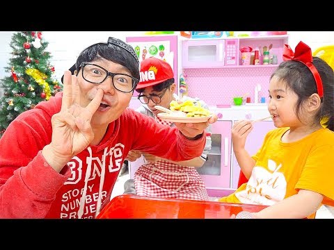 보람이와 코난의 주방놀이 장난감 요리대결 Giant Kitchen Cooking Toy Compilation