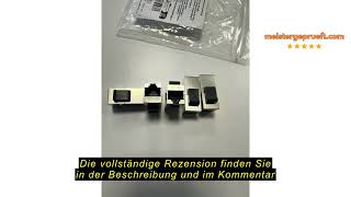 Produktbewertung RUIZHI 10x CAT 6a Keystone RJ45 Modul Buchse Werkzeuglos 10 Gbit/s AWG 22-24 Ethern