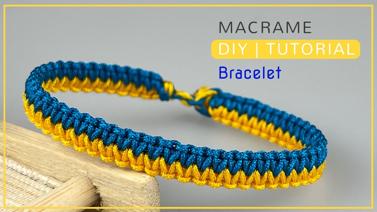 Easy macrame bracelet for beginners | Simple macrame bracelet tutorial ...