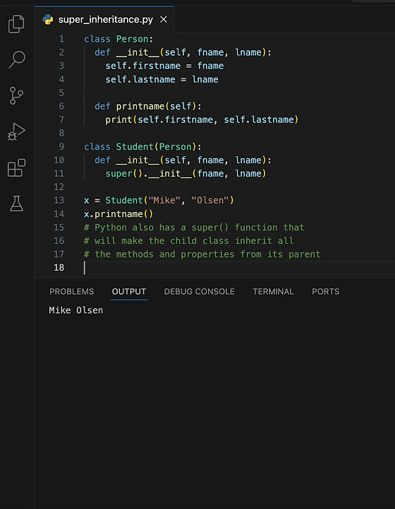 "Python Inheritance: Using super() to Access Parent Class Methods and ...