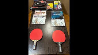 BUILD A PING PONG PADDLE - TABLE TENNIS RACKET ASSEMBLY - Donic Persson &amp; Baracuda, Yasaka Rakza 7/9