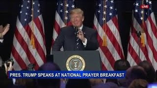Pres. Trump Speaks At The National Prayer Breakfast (02/08/18)
