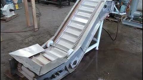 Used Inclined Cleated Belt Conveyor – 18" x 84" [Stainless Steel Conveyor Demo] | JM Industrial
