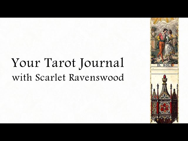 Re-)Making a Tarot Journal –