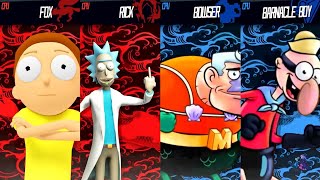 Rick & Morty Vs Mermaid Man & Barnacle Boy - Super Smash Bros Mods screenshot 5