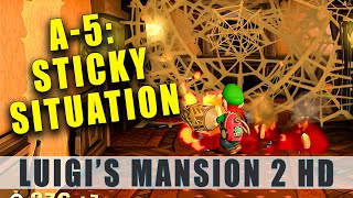 Luigi's Mansion 2 HD A5 Walkthrough - Sticky Situation - Spider Webs - Nintendo Switch
