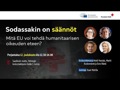 Sodassakin on säännöt: mitä EU voi tehdä humanitaarisen oikeuden eteen?