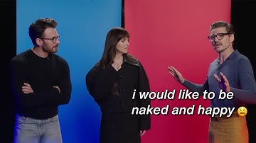 Dakota Johnson, Chris Evans and Pedro Pascal being too chaotic to handle