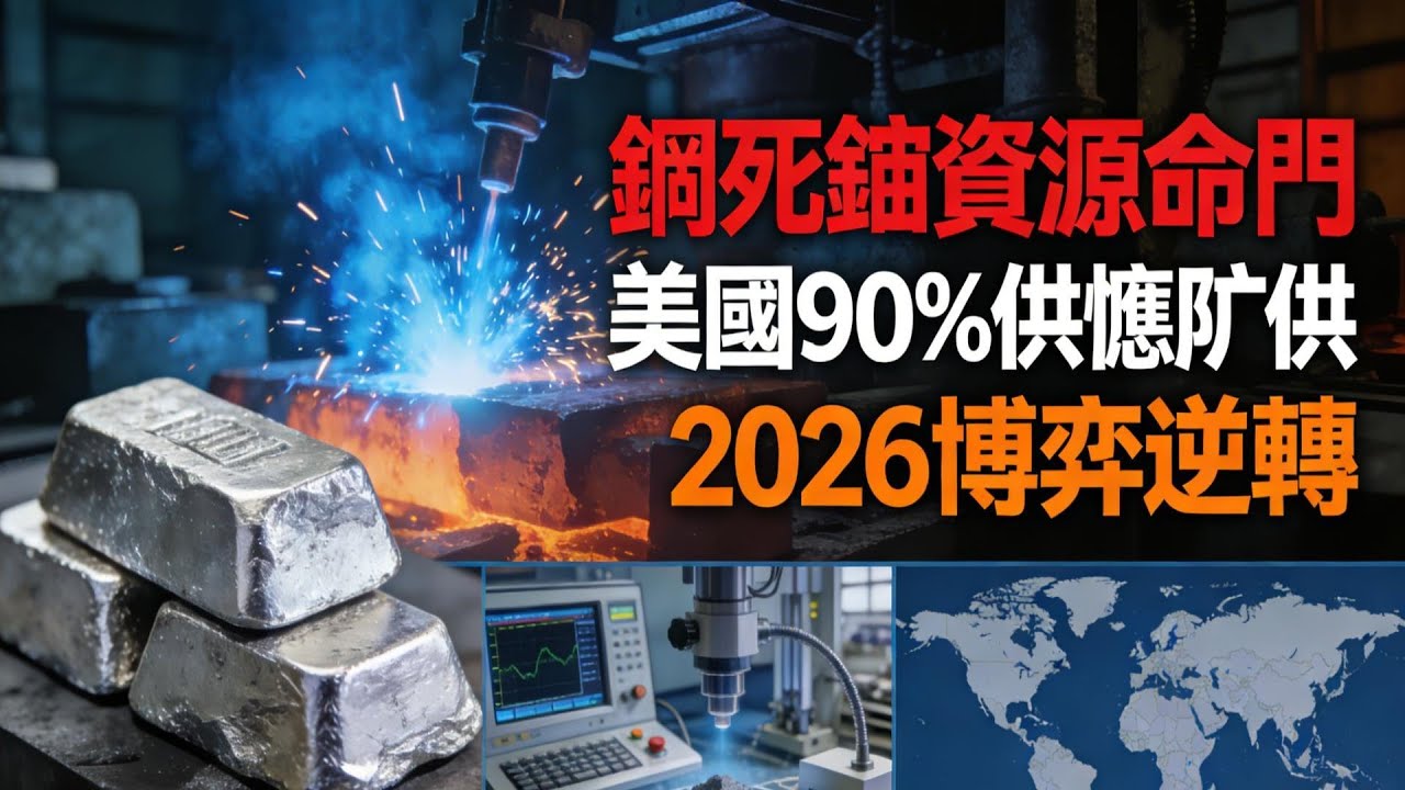 东大鎖死鎢資源！全球軍工斷供震動，美國 90% 依賴被掐住命門，2026 大國博弈逆轉？中國戰略資源 