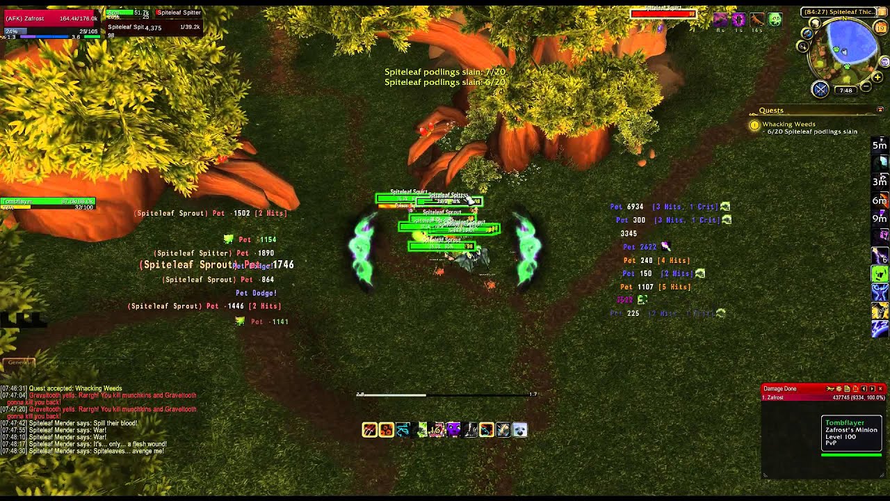 Whacking Weeds WoW Quest YouTube