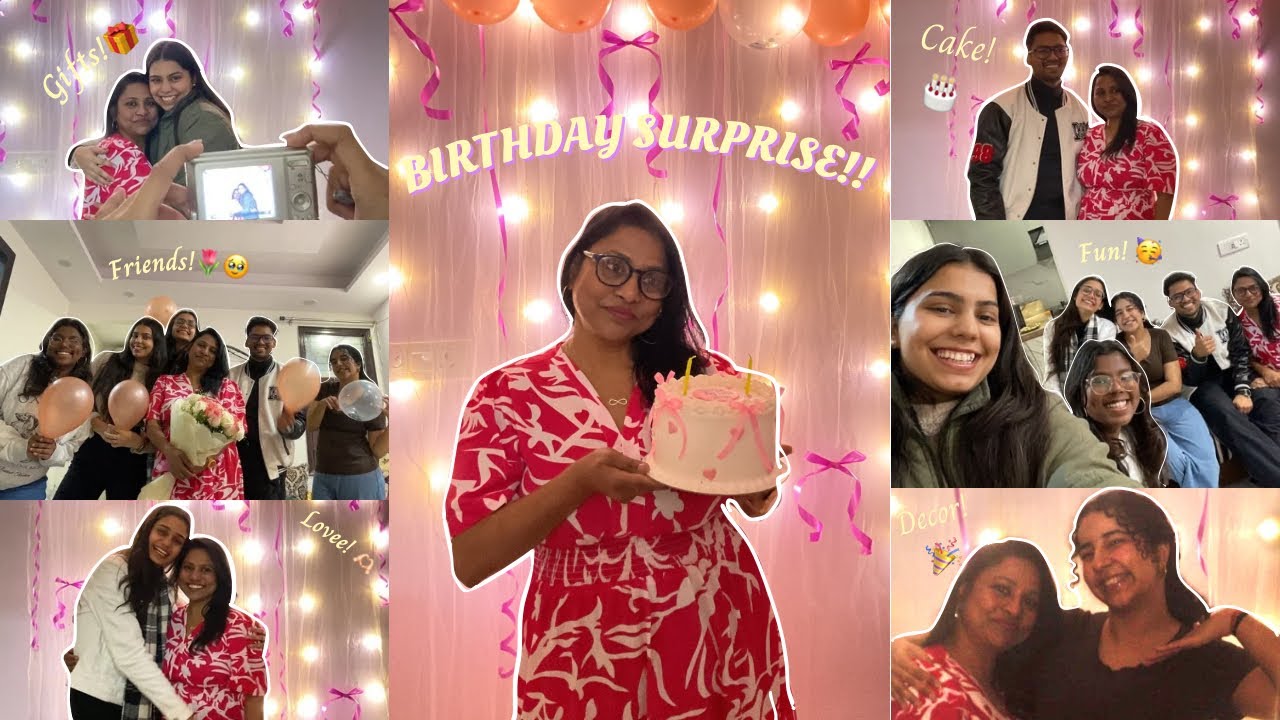 A Birthday Surprise For Mom 🫶🏻🌷🥹