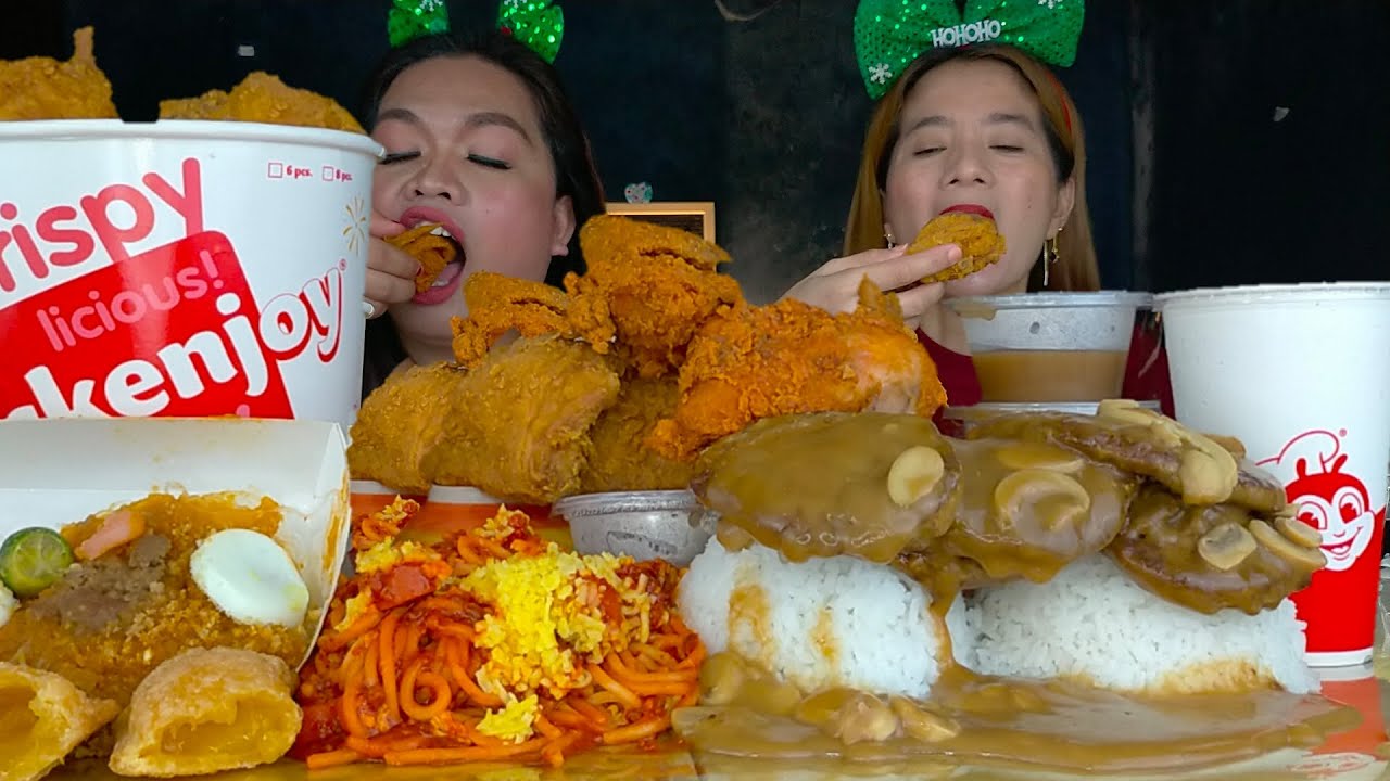 ALL TIME FAVORITE JOLLIBEE MUKBANG | JOLLIBEE'S BEST MENU MUKBANG COLLAB W/ @Eat_with_Lo