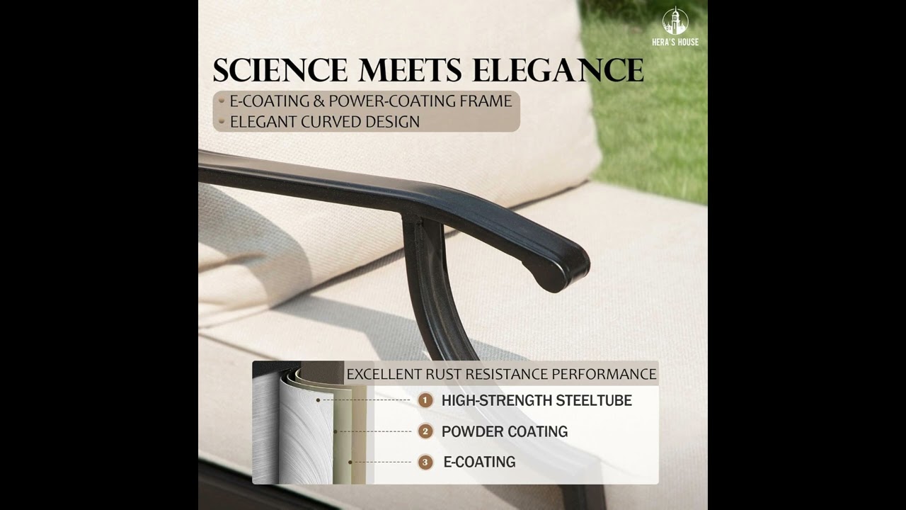 Upgrade Your Backyard with HERA'S HOUSE 5-Piece Patio Furniture Set + Fire Pit