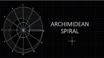 HOW TO DRAW AN ARCHIMEDIAN SPIRAL IN AUTOCAD