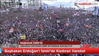 Erdoğanı Kızdıran Hareket Ak Parti İzmir Mitingi 16.03.2014