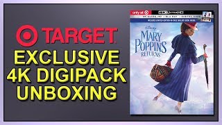 Mary Poppins Returns Target Exclusive 4K2D Blu-Ray Digipack Unboxing