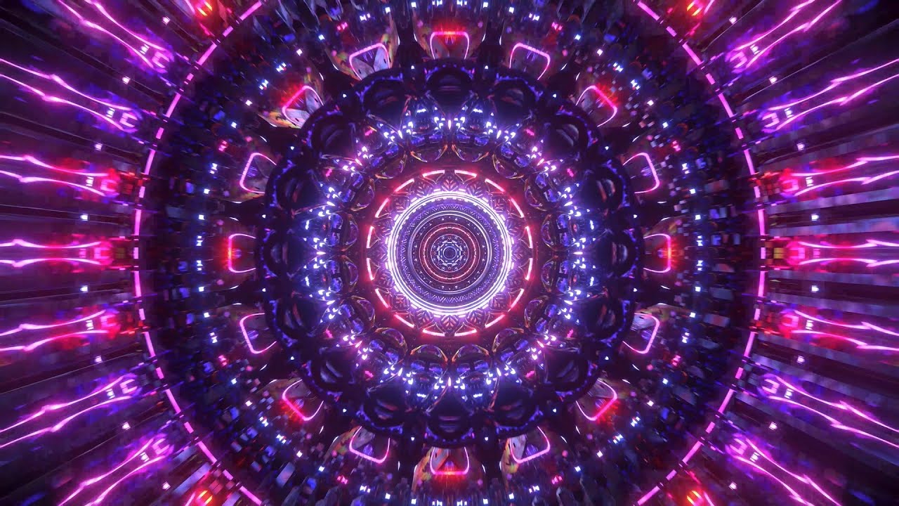 Kaleidoscope Energy Wave Trippy Pattern Tunnel Loop Video | 4K Video ...